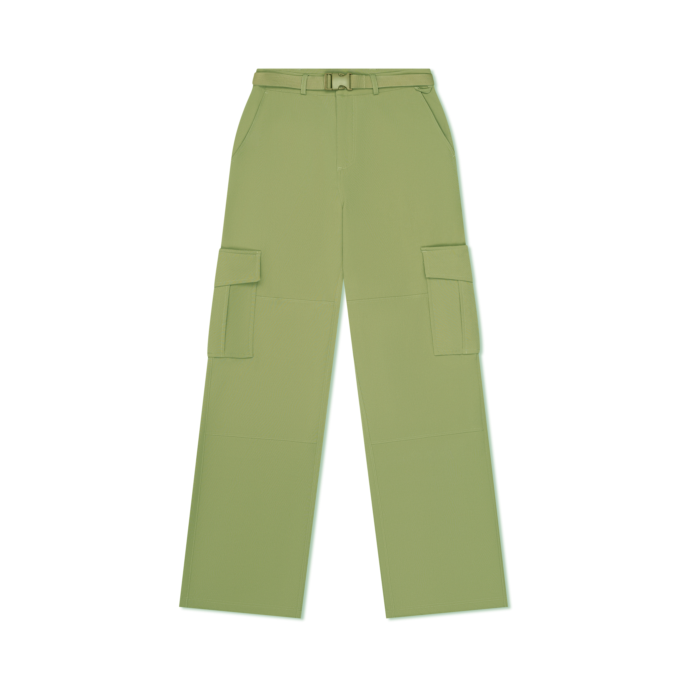 Cotton canvas cargo pants in green - Ganni | Mytheresa